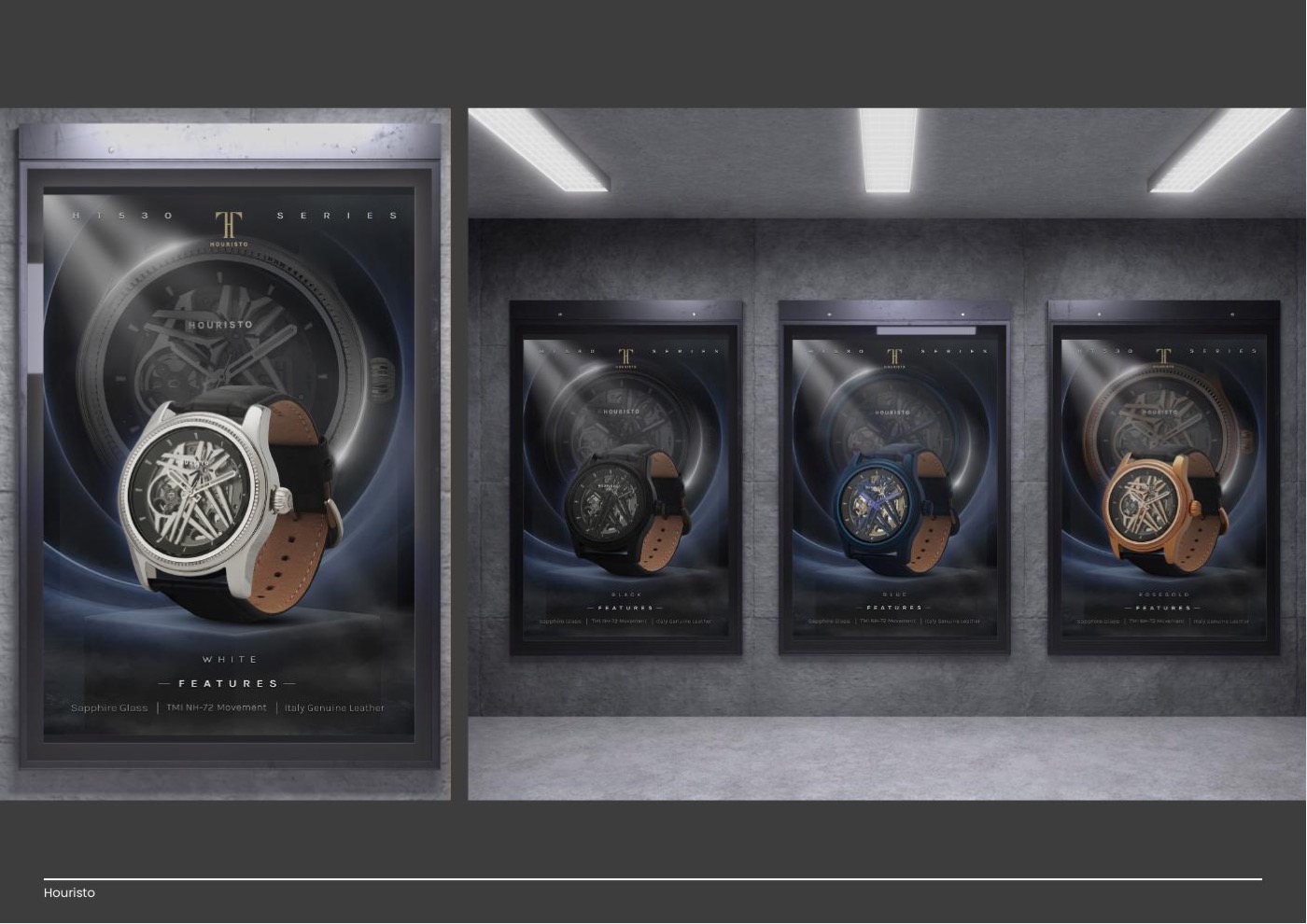 Houristo packaging and catalogue design